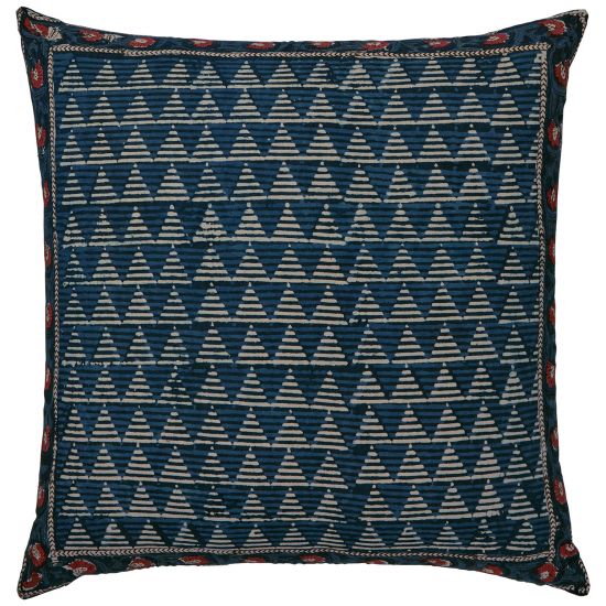 Carnation-Delta Reversible Euro - Indigo/Brick Red